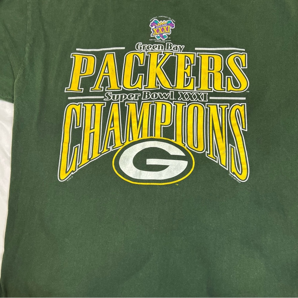 Green Bay Packers Super Bowl XXXI Champions T-Shirt Mens 2XL NFL Graphic Tee